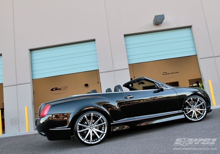 2010 Bentley Continental with 22" Gianelle Spidero-5 in Chrome wheels