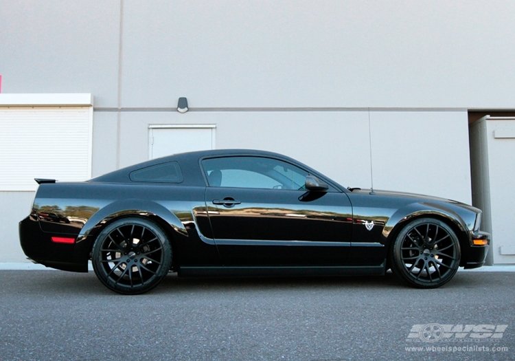 2009 Ford Mustang with 20" Giovanna Kilis in Matte Black wheels