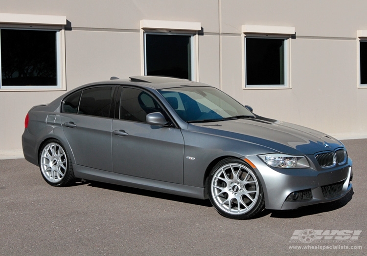 2010 BMW 3-Series with 19" BBS CHR in Silver (SS Rim Protector) wheels