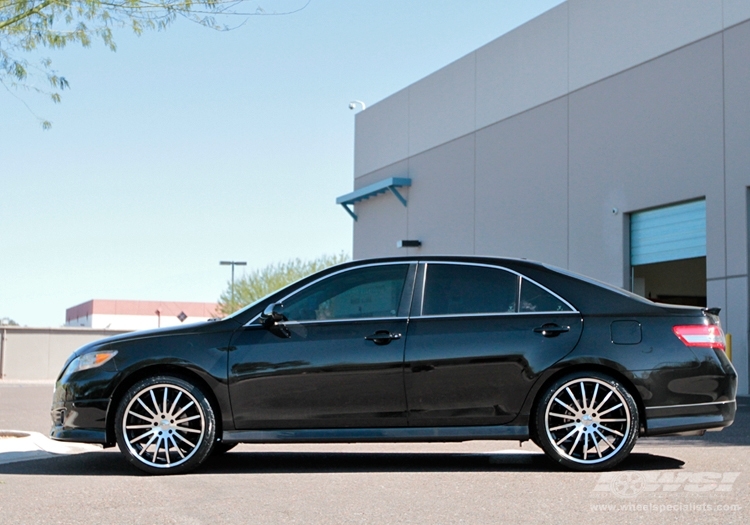 2010 Toyota Camry with 20" Giovanna Martuni in Machined Black wheels