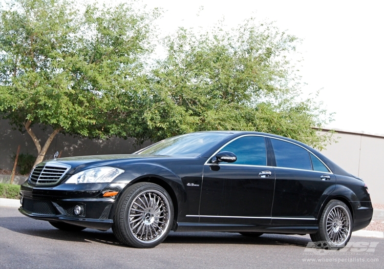 2010 Mercedes-Benz S-Class with 20" GFG Forged Mykonos in Chrome wheels