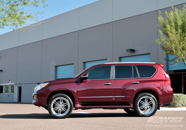 2011 Lexus GX with 22" Giovanna Calisix in Chrome wheels