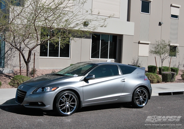 2011 Honda CR-Z with 18" Enkei G5 in Black Machined wheels