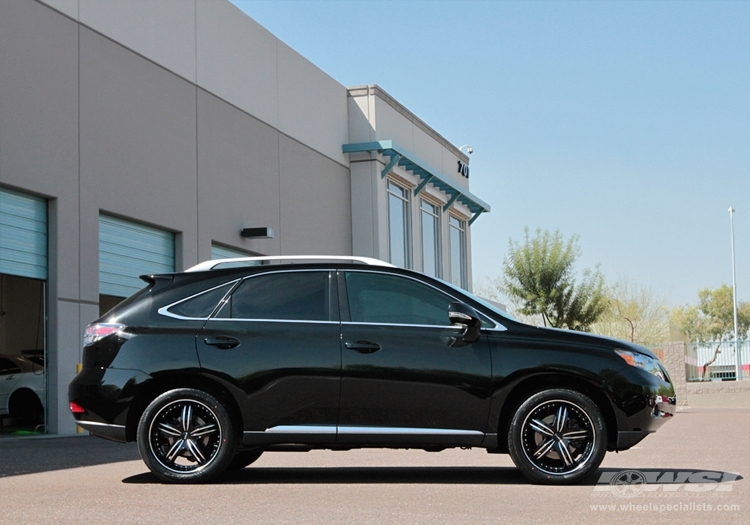 2011 Lexus RX with 20" MKW M105 in Black (Machined Face w/ Groove) wheels