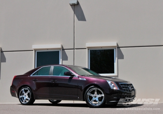 2010 Cadillac CTS with 20" MKW M107 in Chrome wheels