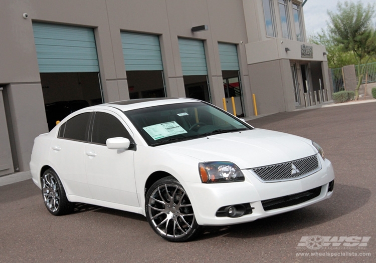 2010 Mitsubishi Galant with 20" Giovanna Kilis in Chrome wheels