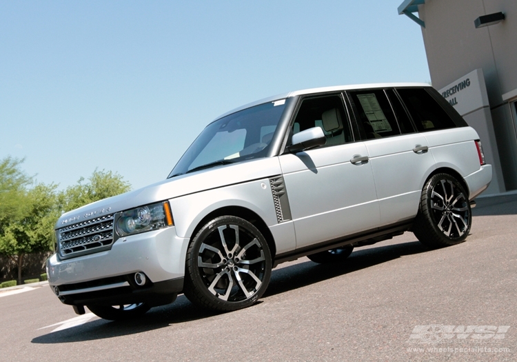 2011 Land Rover Range Rover with 22" ES Designs Oxford 317 in Black (Custom) wheels