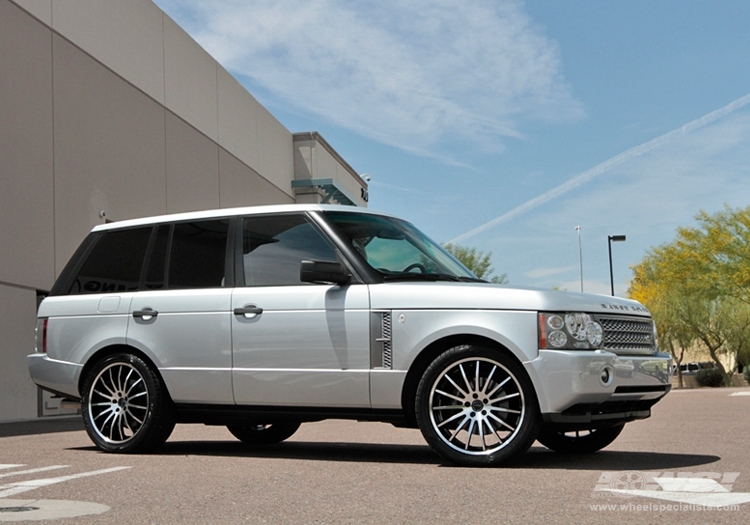 2009 Land Rover Range Rover with 22" Giovanna Martuni in Machined Black wheels