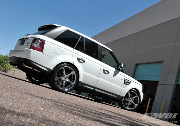 2010 Land Rover Range Rover Sport with 22" Giovanna Dalar-5V in Chrome wheels