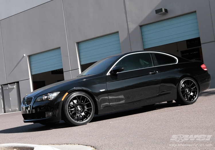 2010 BMW 3-Series with 19" BBS CH in Black (Matte) wheels