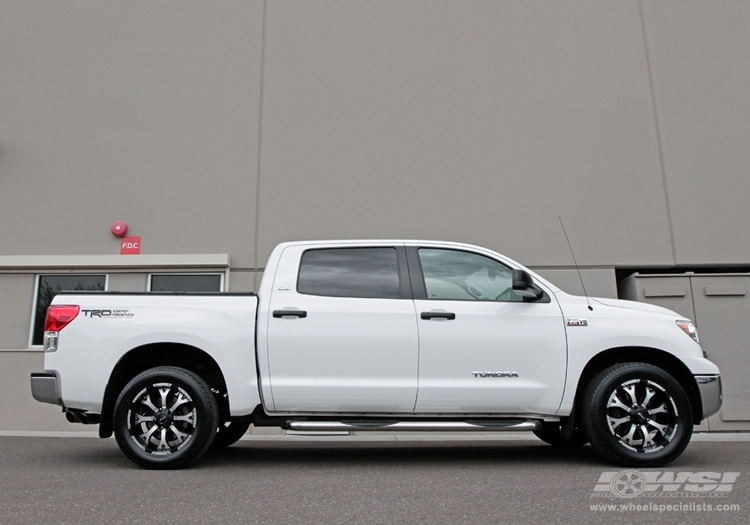 2010 Toyota Tundra with 20" MKW M85 in Black (Machined) wheels