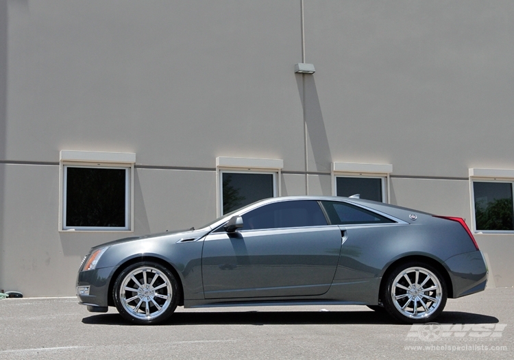 2011 Cadillac CTS Coupe with 20" Lexani CVX-55 in Chrome wheels