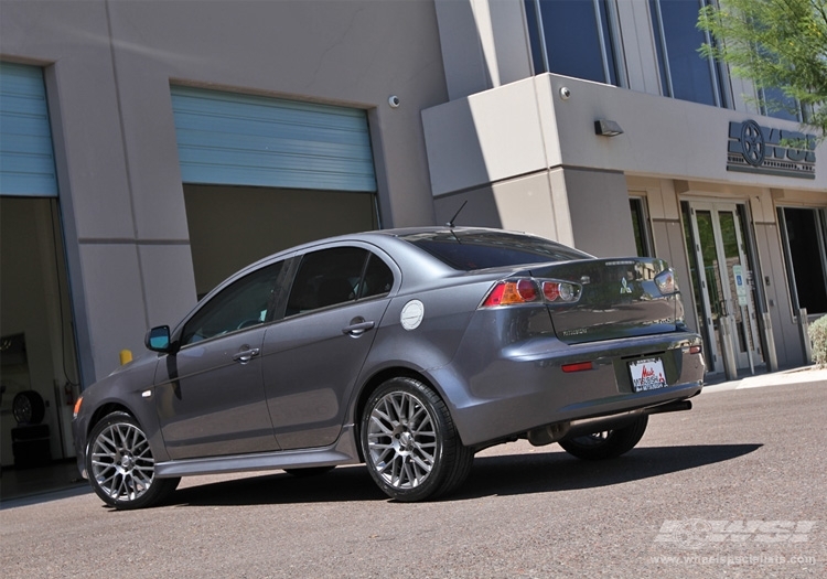 2010 Mitsubishi Lancer with 18" Momo Revenge in Gunmetal (Anthracite) wheels