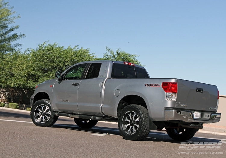 2010 Toyota Tundra with 20" MKW M85 in Black (Machined) wheels