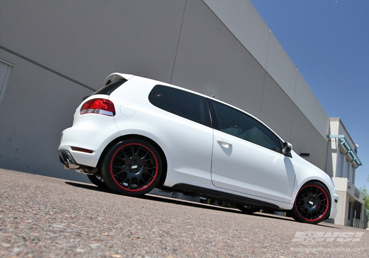 2010 Volkswagen GTI with 18" BBS CH in Black (Matte) wheels