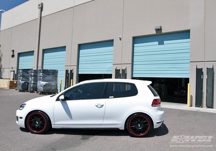 2010 Volkswagen GTI with 18" BBS CH in Black (Matte) wheels