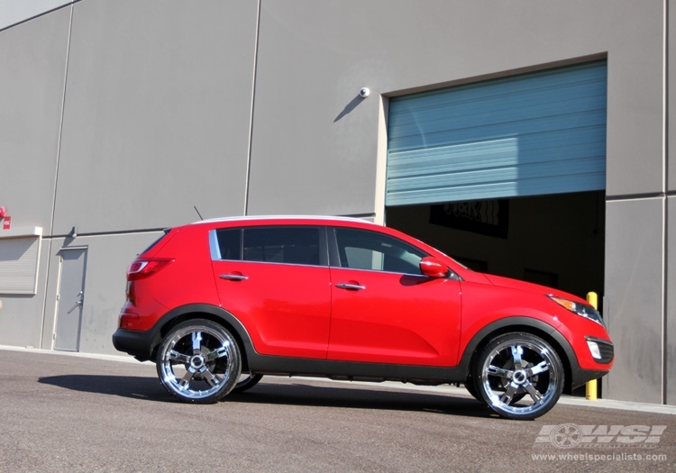 2011 Kia Sportage with 22" Gianelle Qatar in Chrome wheels