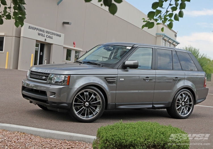 2011 Land Rover Range Rover Sport with 22" Duior DF-313 in Chrome (Black Accent) wheels
