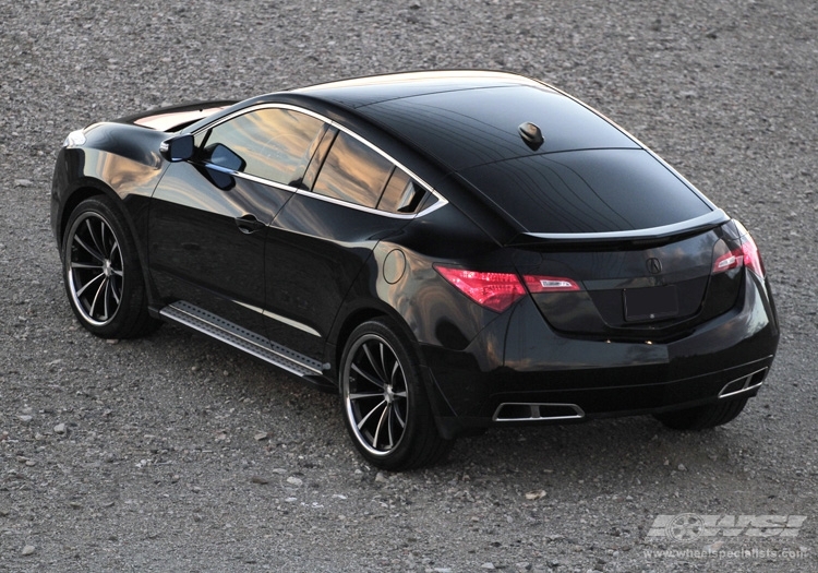 2010 Acura ZDX with 22" Vossen CV1 in Matte Black (DISCONTINUED) wheels