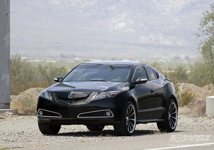 2010 Acura ZDX with 22" Vossen CV1 in Matte Black (DISCONTINUED) wheels