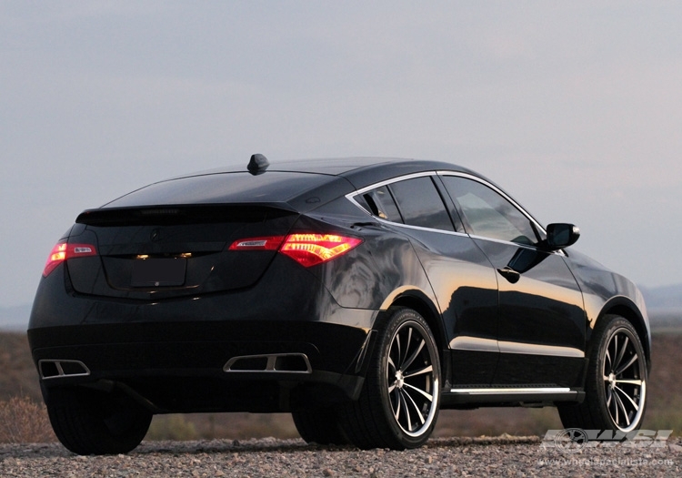 2010 Acura ZDX with 22" Vossen CV1 in Matte Black (DISCONTINUED) wheels