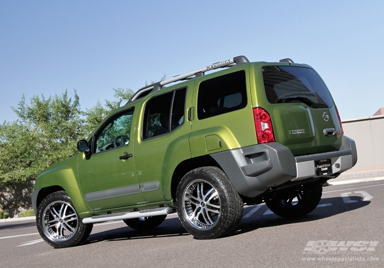 2010 Nissan Xterra with 20" Avenue A607 in Gloss Black Machined (Machined Lip & Groove) wheels