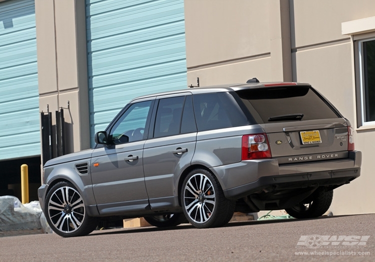 2010 Land Rover Range Rover Sport with 22" ES Designs LR-5 in Black (Machined) wheels