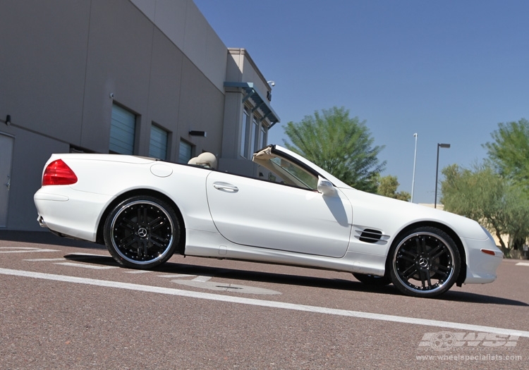 2008 Mercedes-Benz SL-Class with 20" Vossen VVS-077 in Gloss Black (Discontinued) wheels