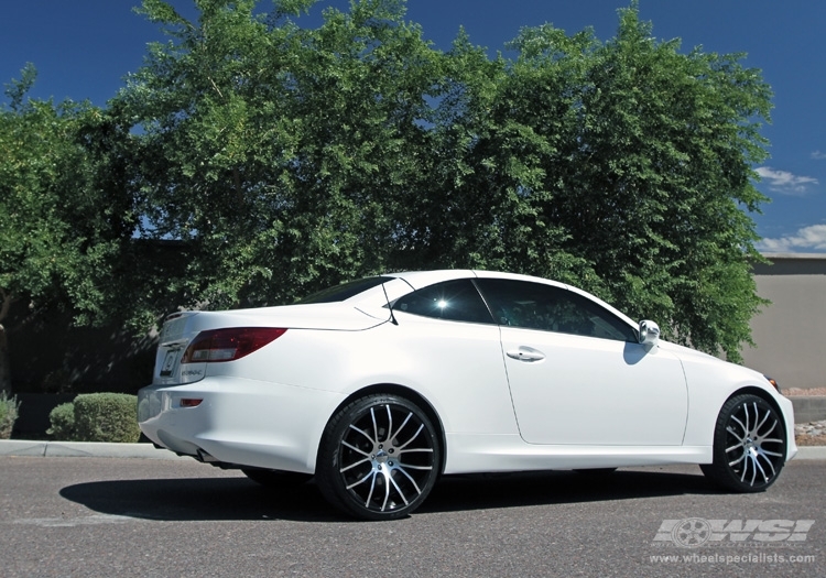 2011 Lexus IS-C with 20" Giovanna Kilis in Machined Black wheels