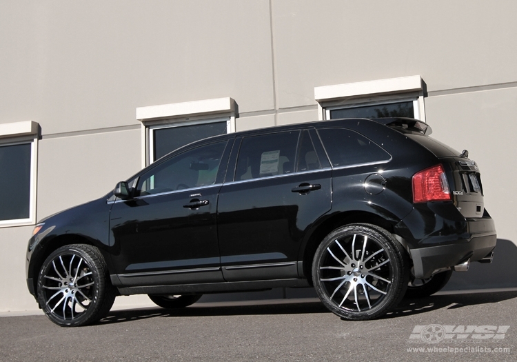 2012 Ford Edge with 22" Giovanna Kilis in Machined Black wheels