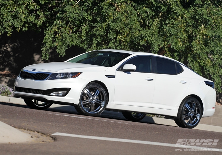 2011 Kia Optima with 20" Enkei AKP in Chrome (Luxury Sport) wheels