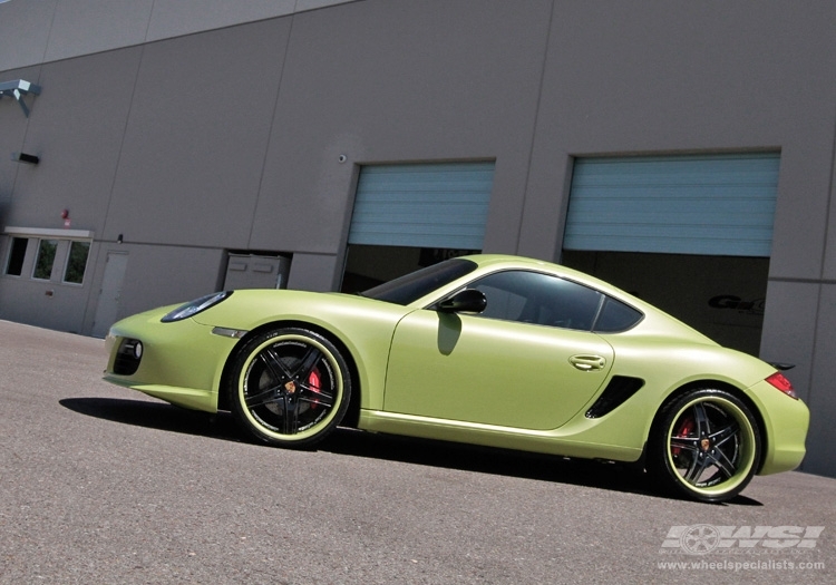 2012 Porsche Cayman with 20" Savini Forged SV8S in Chrome wheels