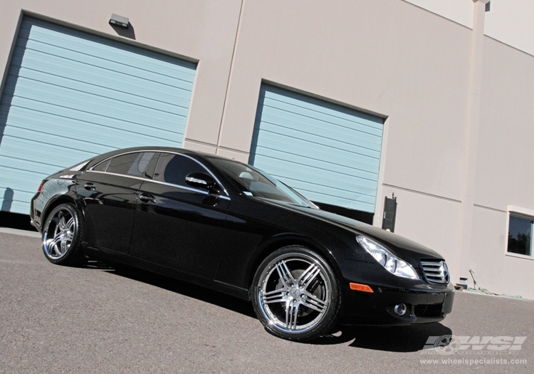 2009 Mercedes-Benz CLS-Class with 20" ES Designs Euro-30 in Machined (Gunmetal) wheels