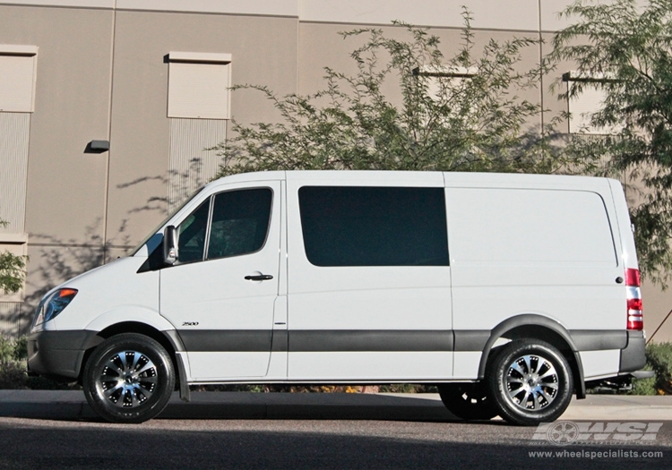 2012 Mercedes-Benz Sprinter with 18" Koko Kuture Sprinter in Machined Black wheels