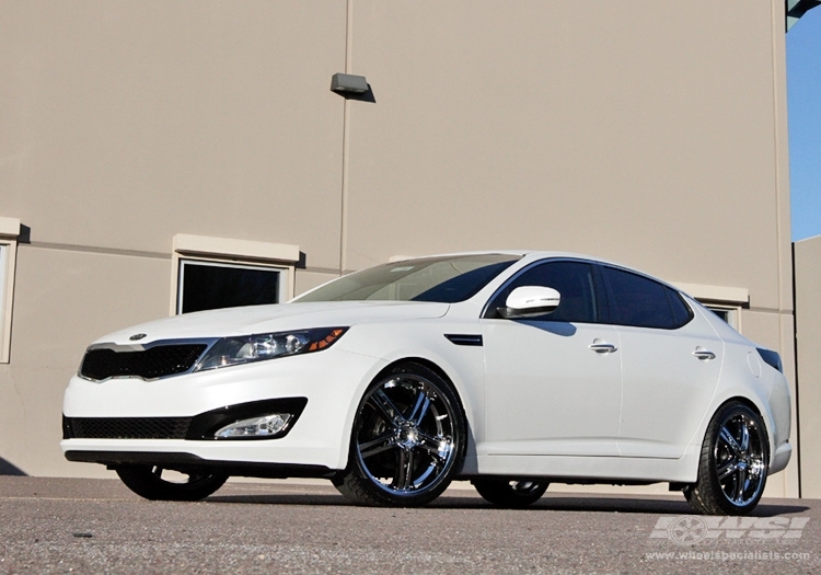 2012 Kia Optima with 20" Enkei AKP in Chrome (Luxury Sport) wheels