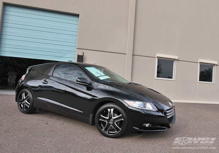 2011 Honda CR-Z with 18" Enkei AKP in Black (Luxury Sport) wheels