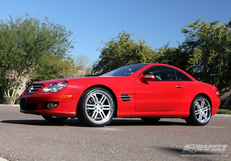 2009 Mercedes-Benz SL-Class with 20" Vossen VVS-077 in Silver (Discontinued) wheels