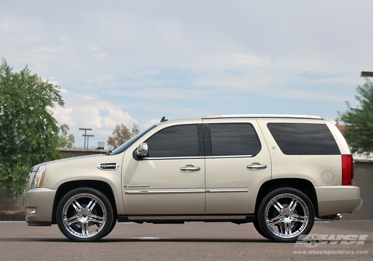 2011 Cadillac Escalade with 24" MKW M105 in Chrome wheels