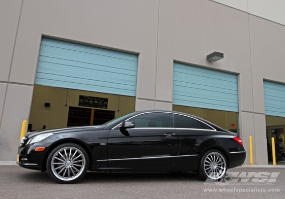 2012 Mercedes-Benz E-Class Coupe with 19" Mandrus Millennium in Chrome wheels