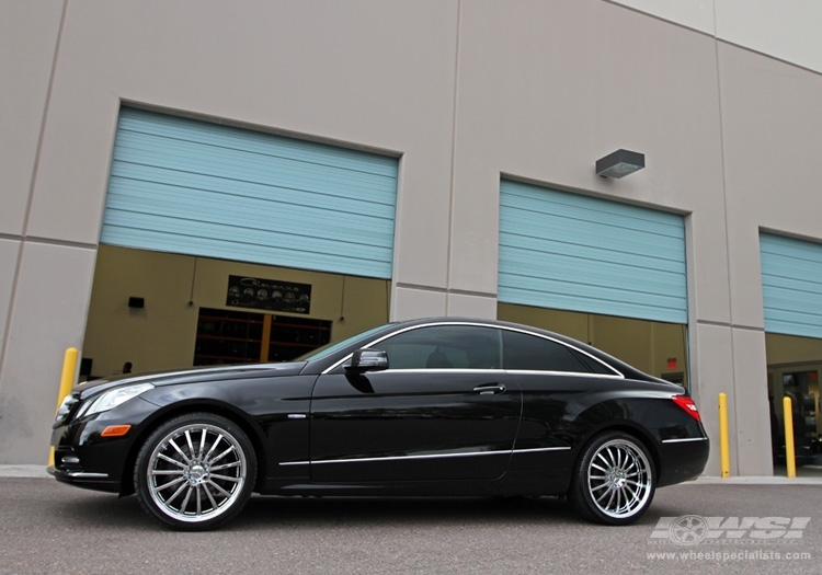 2012 Mercedes-Benz E-Class Coupe with 19" Mandrus Millennium in Chrome wheels
