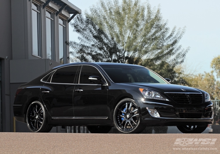 2012 Hyundai Equus with 22" Duior DF-311 in Custom (Color) wheels