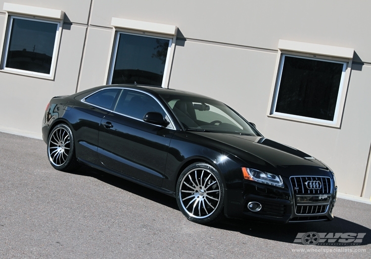 2010 Audi S5 with 20" Giovanna Martuni in Machined Black wheels