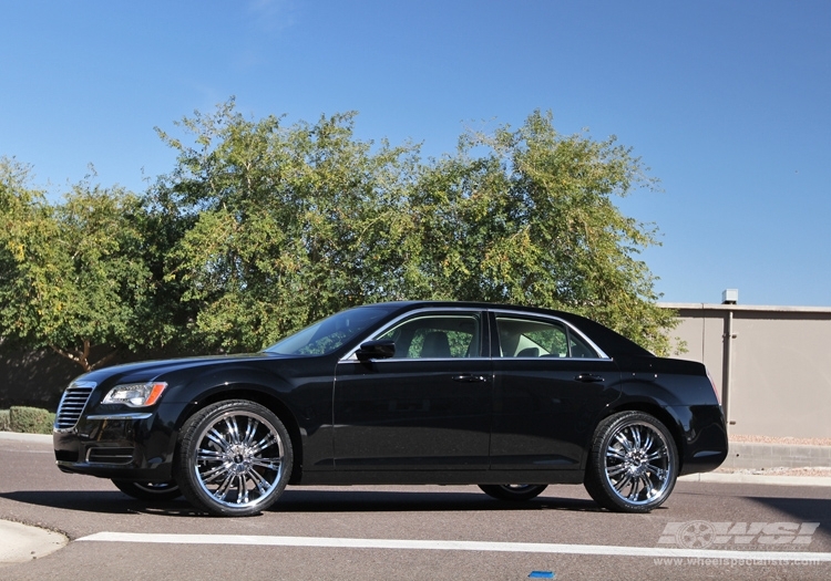 2012 Chrysler 300C with 20" Avenue A601 in Chrome wheels