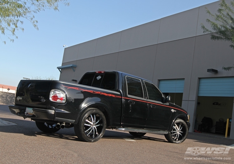 2009 Ford F-150 with 22" 2Crave N21 in Black Machined wheels