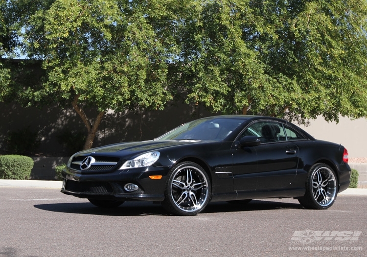 2011 Mercedes-Benz SL-Class with Giovanna Califive in Machined Black (Mirror Machined Lip) wheels