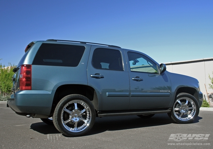 2008 Chevrolet Tahoe with 22" Giovanna Closeouts Gianelle Spezia-6 in Chrome wheels