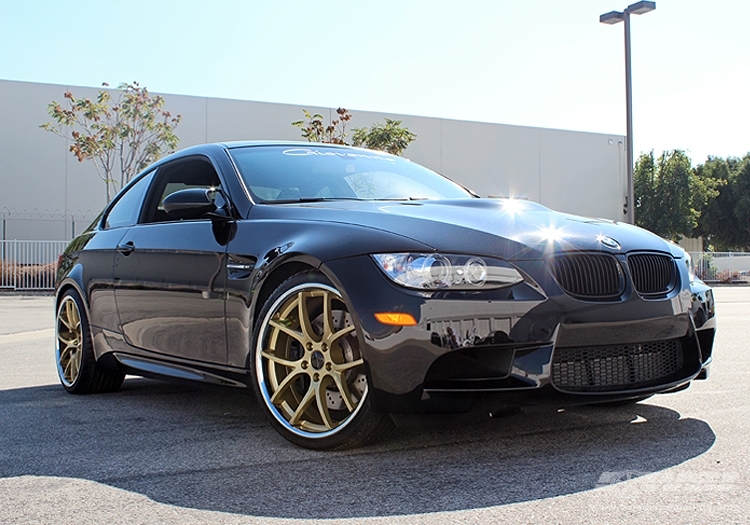 2011 BMW M3 with 20" Giovanna Monza in Gold (Chrome S/S lip) wheels