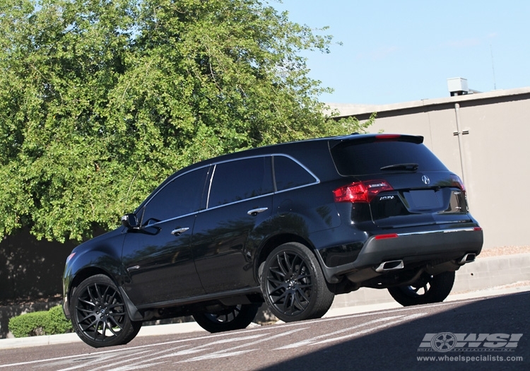 2011 Acura MDX with 22" Giovanna Kilis in Matte Black wheels