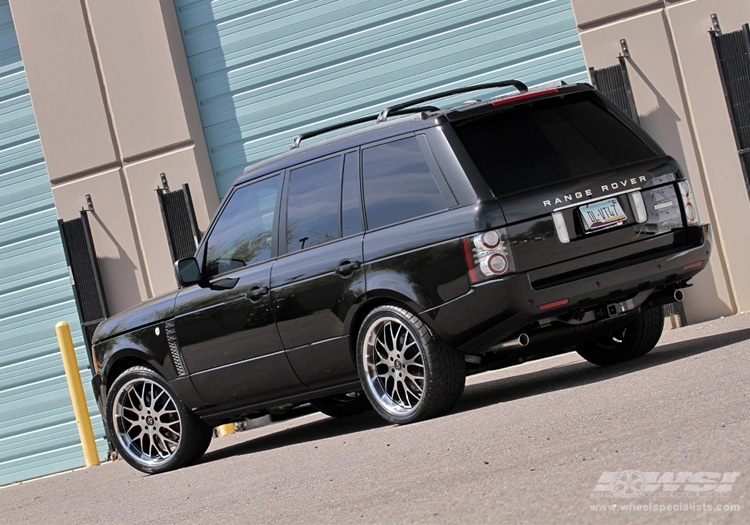 2010 Land Rover Range Rover with 22" Koko Kuture Fann in Machined Black (Mirror Machined Lip) wheels