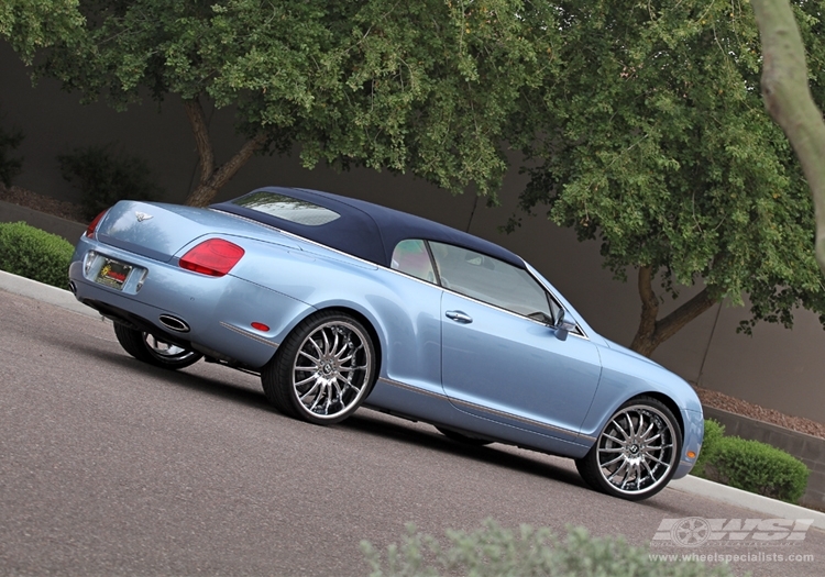 2011 Bentley Continental with 22" Lexani LX-14 in Chrome (LX Series) wheels